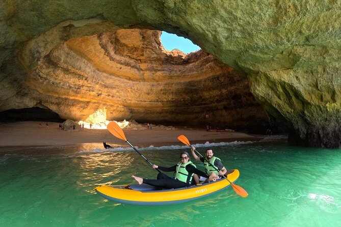 Kayak Adventure and Team Bonding in Benagil Cave with 4K Memories